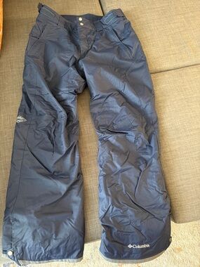 Columbia Dark Blue Snow Pants with Logo